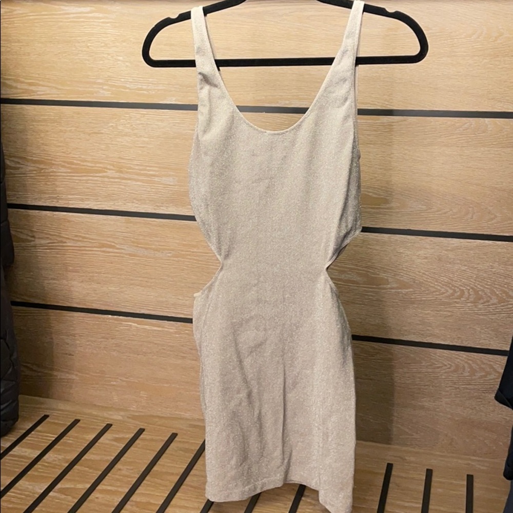 Gold/silver bebe dress